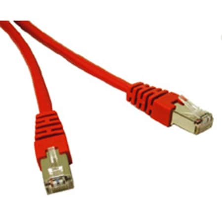 7ft SHIELDED CAT 5E MOLDED PATCH CABLE RED